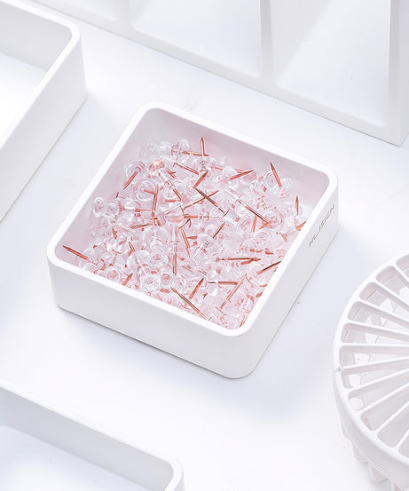 Accesorii birou set cu agrafe, clipsuri si pioneze aurii Deli