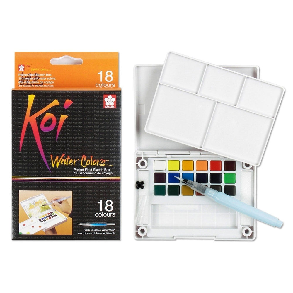 Set compact acuarele Sakura Koi Watercolor Sketchbox