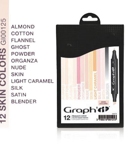 Set 12 carioci Graph'it - Skin -  din categoria , perfect pentru birou si organizare eficienta, calitate premium pentru rezultate excelente