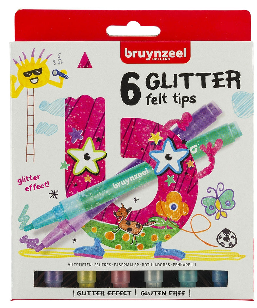 Set carioci Glitter Felt Tips 6