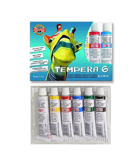 Tempera fina 16ml Koh-I-Noor - Set 10 culori -  din categoria , util pentru elevi, studenti si profesori, disponibil online cu livrare rapida
