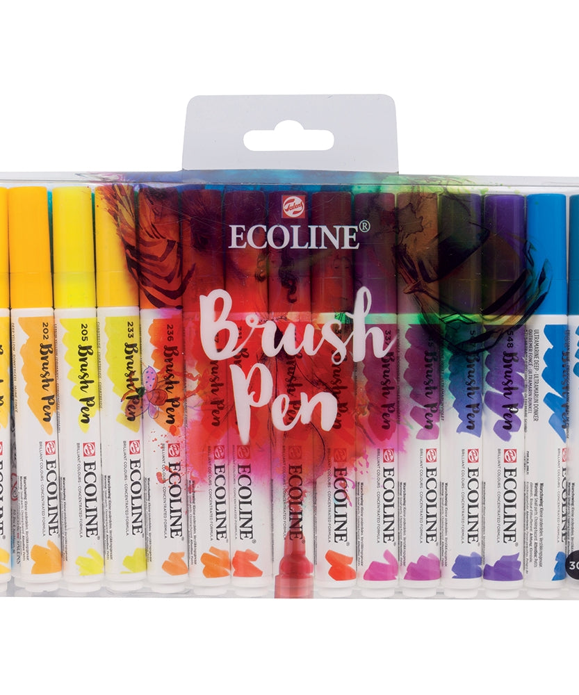 Seturi carioci Ecoline Brushpen Set 20 -  din categoria , excelent pentru proiecte artistice si craft, produs original disponibil din stoc