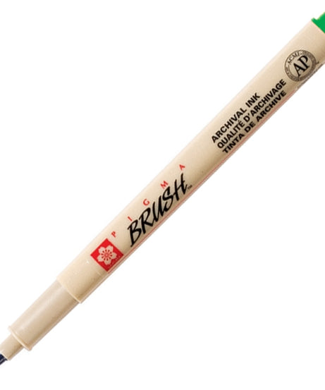 Markere Sakura Pigma Brush Green -  din categoria , util pentru elevi, studenti si profesori, disponibil online cu livrare rapida