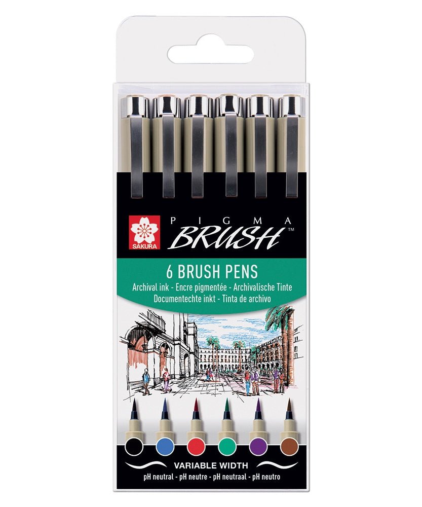 Set Pigma Brush Wallet 6