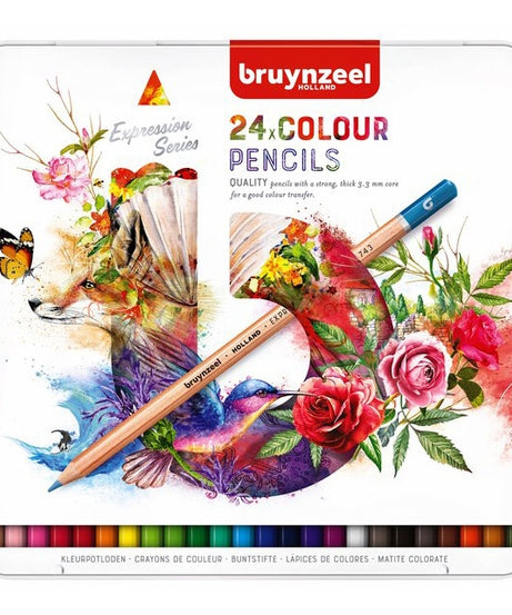 Acuarella - culori acrilice, accesorii papetarie, pensule, carioci si markere etc Seturi creioane colorate Bruynzeel Expression Colour 12 - Seturi creioane colorate Bruynzeel Expression din categoria Office Supplies > Office Instruments > Writing & Drawing Instruments > Pens & Pencils > Pencils > Art Pencils, potrivit pentru uz profesional si hobby, produs original disponibil din stoc