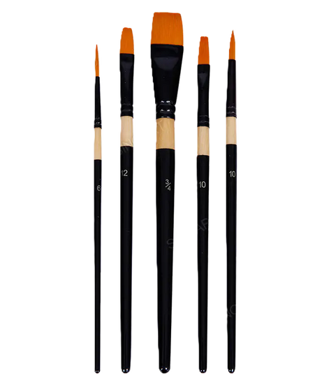Set 5 pensule sintetice mixed media SinoArt