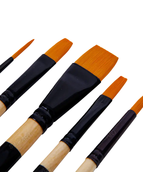 Set 5 pensule sintetice mixed media SinoArt