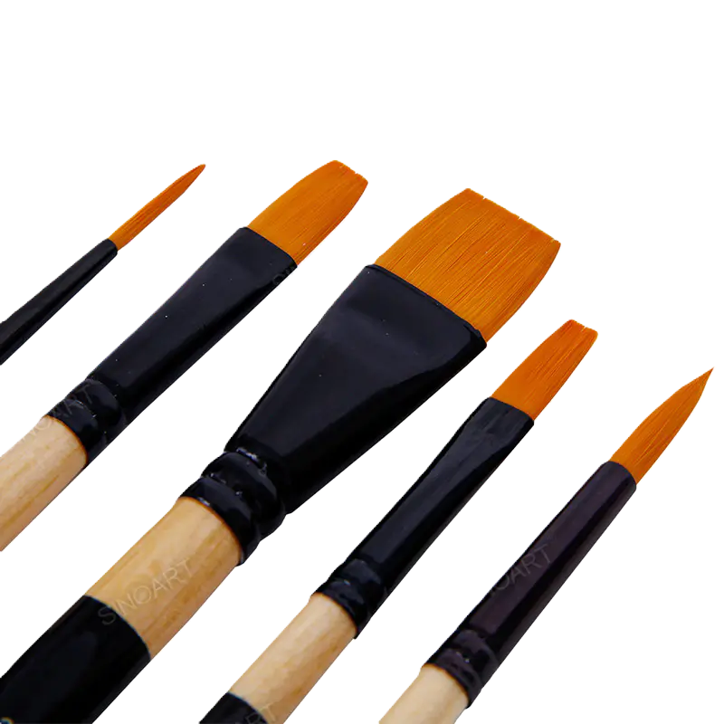 Set 5 pensule sintetice mixed media SinoArt