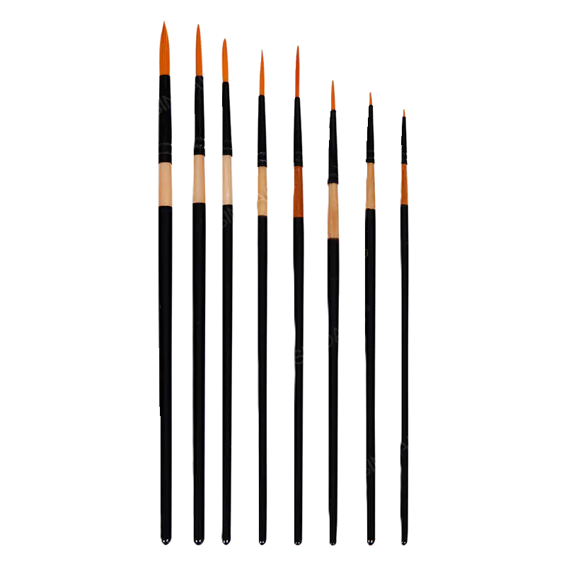 Set 8 pensule sintetice rotunde mixed media SinoArt