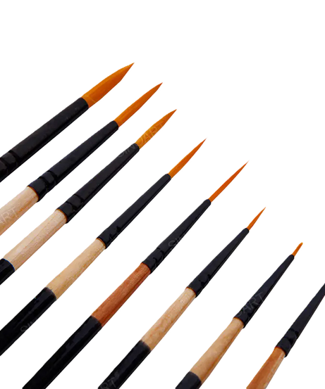 Set 8 pensule sintetice rotunde mixed media SinoArt