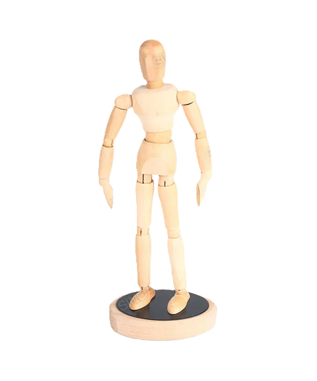 Manechin din lemn 30 cm Magnetic SinoArt