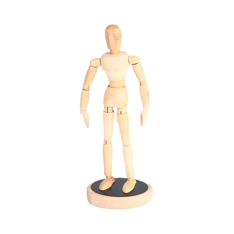Manechin din lemn 30 cm Magnetic SinoArt