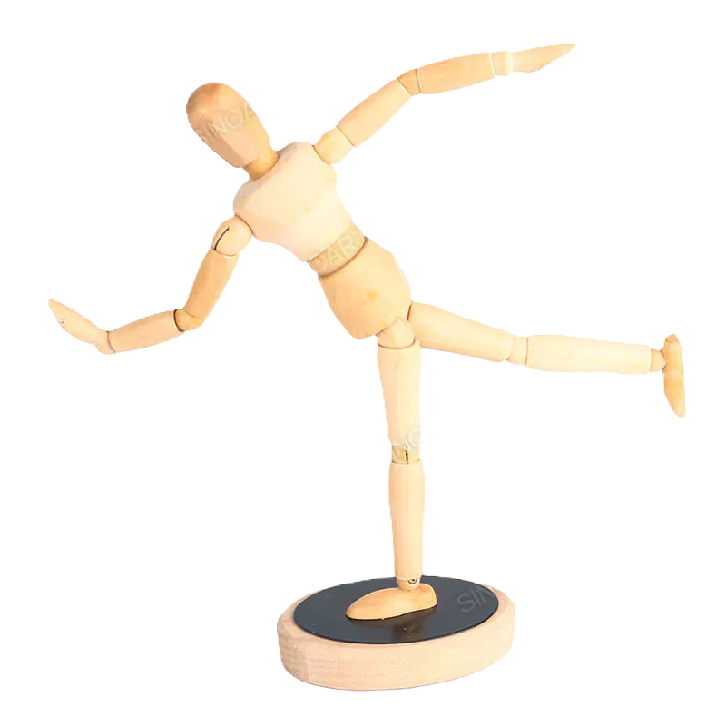 Manechin din lemn 30 cm Magnetic SinoArt