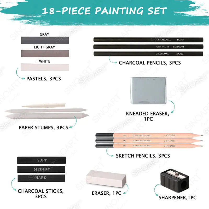 Set schite si desen cu 18 piese SinoArt