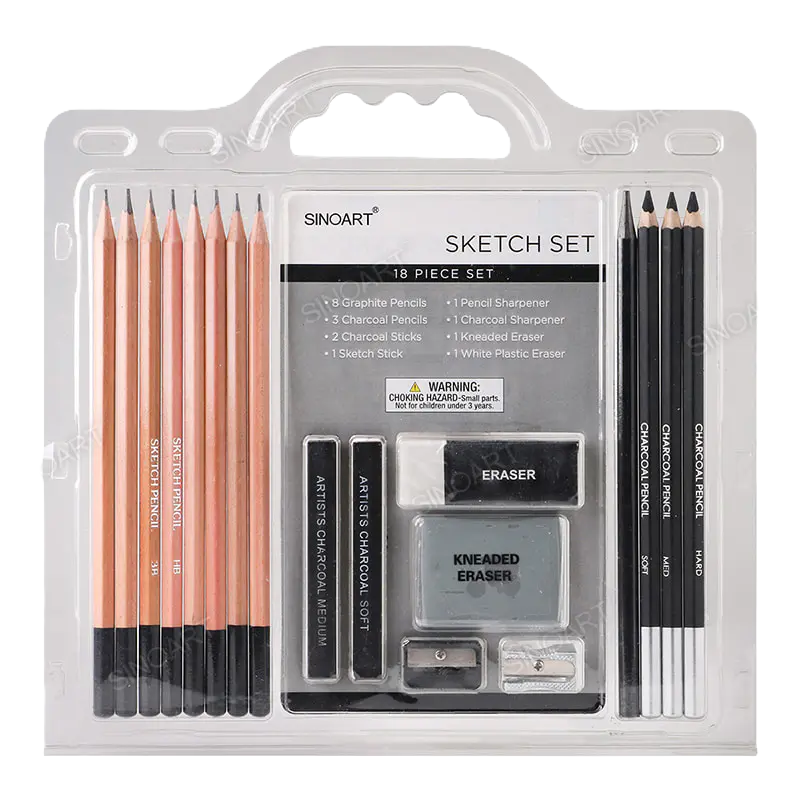 Set pentru schite cu 18 piese SinoArt