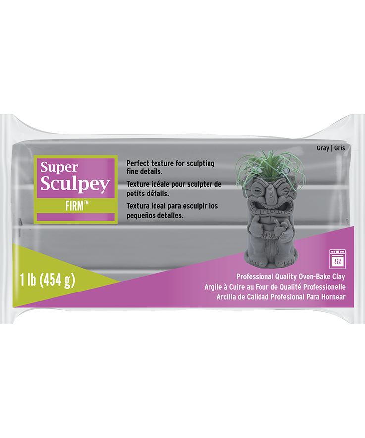 Pasta polimerica Super Sculpey Firm Gray