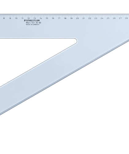 Acuarella - culori acrilice, accesorii papetarie, pensule, carioci si markere etc - Echer Staedtler 36 cm unghi 60 din categoria , util pentru elevi, studenti si profesori, produs original disponibil din stoc