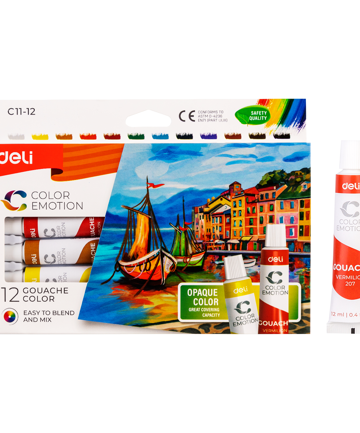 Tempera 12 culori 12 ml Deli