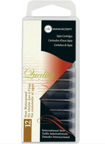 Set 12 rezerve cu cerneala pentru stilou