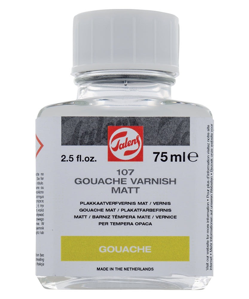 Acuarella - culori acrilice, accesorii papetarie, pensule, carioci si markere etc - Vernis mat pentru guase si tempera Talens 107 - 75 ml din categoria , ideal pentru scoala si teme zilnice, calitate premium pentru rezultate excelente