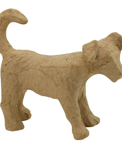 Figurina decorativa din carton - Catelus Jack Russel Decopatch